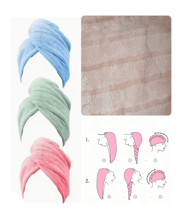 Toalla de Microfibra para el Cabello