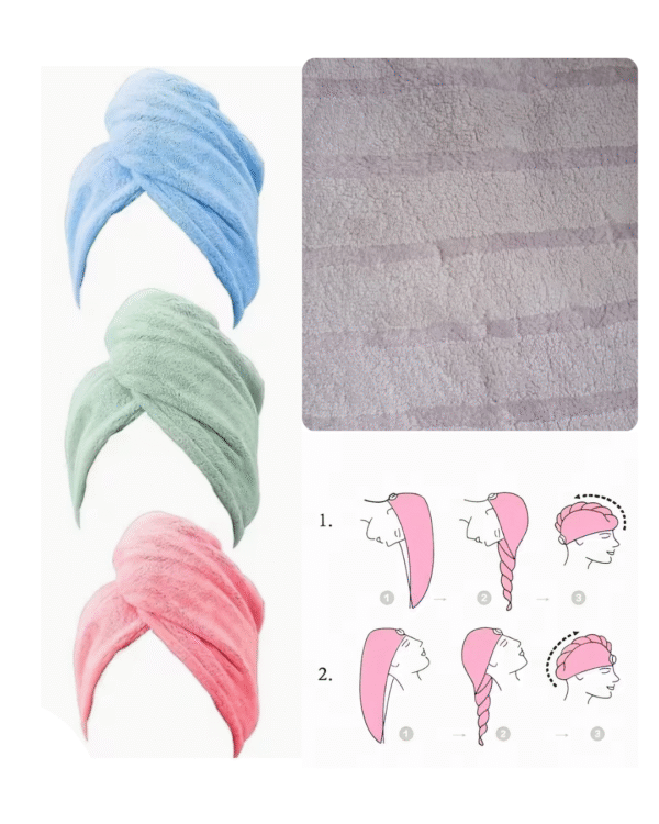 Toalla de Microfibra para el Cabello