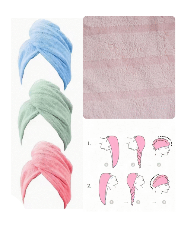 Toalla de Microfibra para el Cabello