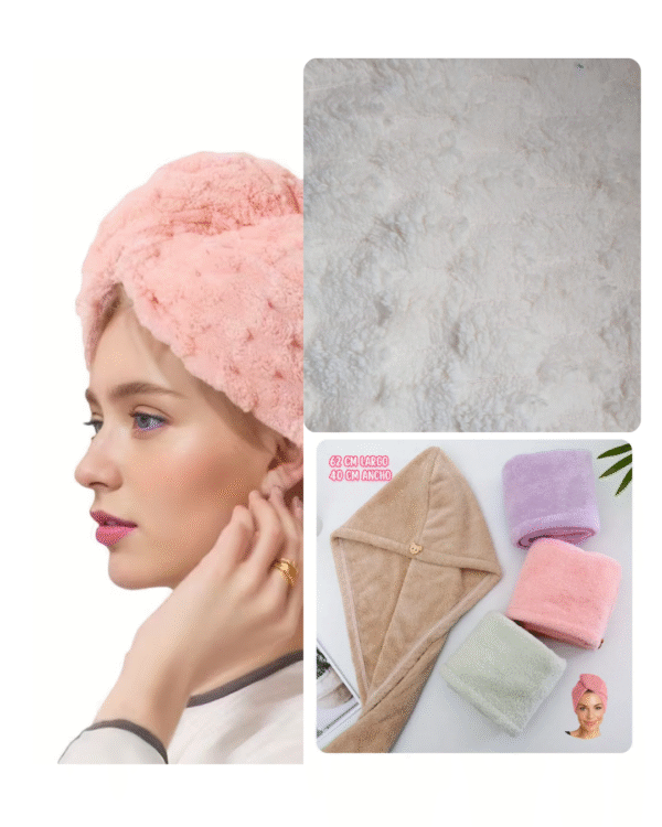 Toalla de Microfibra para el Cabello