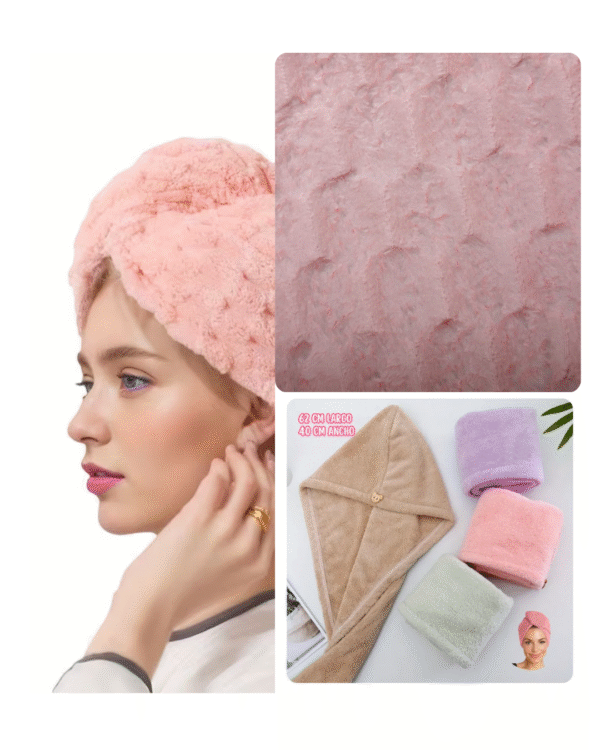 Toalla de Microfibra para el Cabello